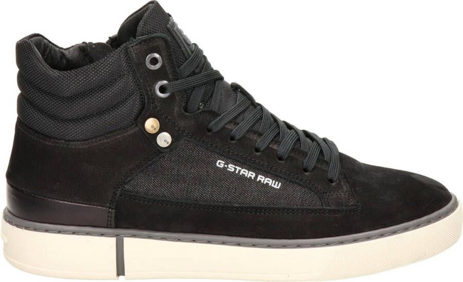 G-Star Raw RAVOND Mid Basic Denim Heren Sneakers 2242 005710 ZWART - Foto 2