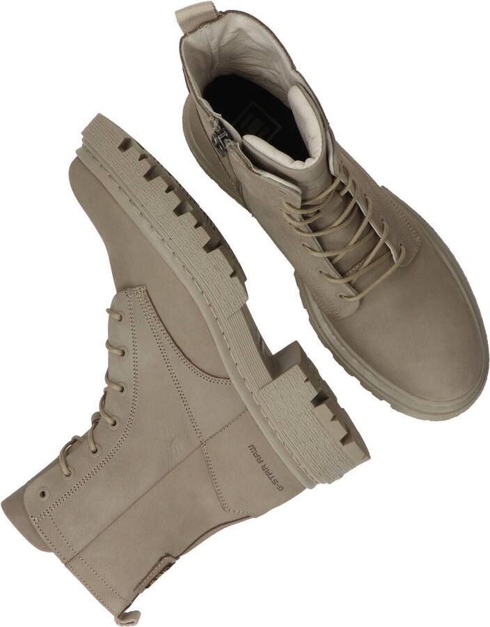 G-Star RAW Kafey Hgh Lace Nub W Veterboots Laarzen Met Veters Dames Taupe - Foto 6