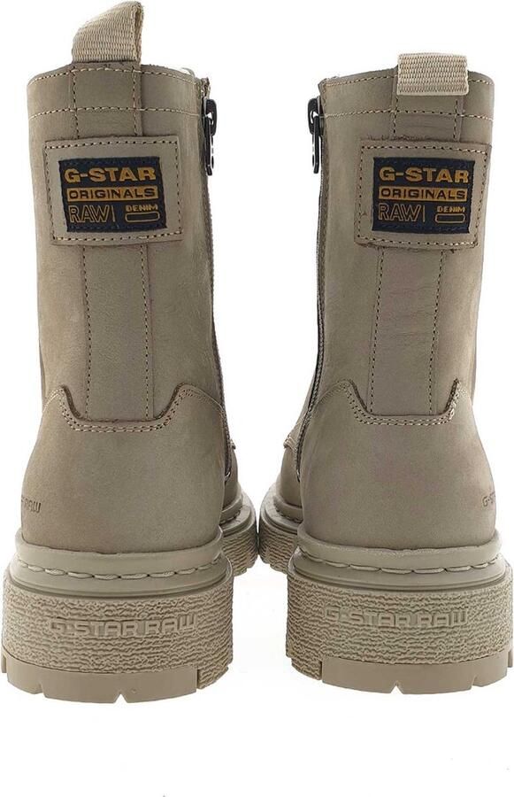 G-Star RAW Kafey Hgh Lace Nub W Veterboots Laarzen Met Veters Dames Taupe - Foto 8