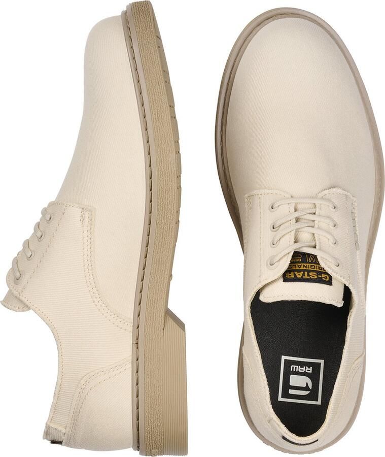 G-Star Stevige Canvas Veterschoen met Metalen Logo Beige Heren - Foto 3