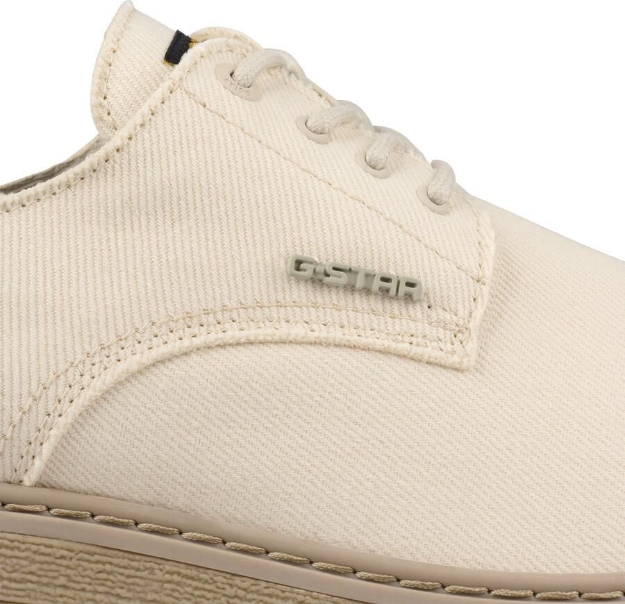 G-Star Stevige Canvas Veterschoen met Metalen Logo Beige Heren - Foto 2