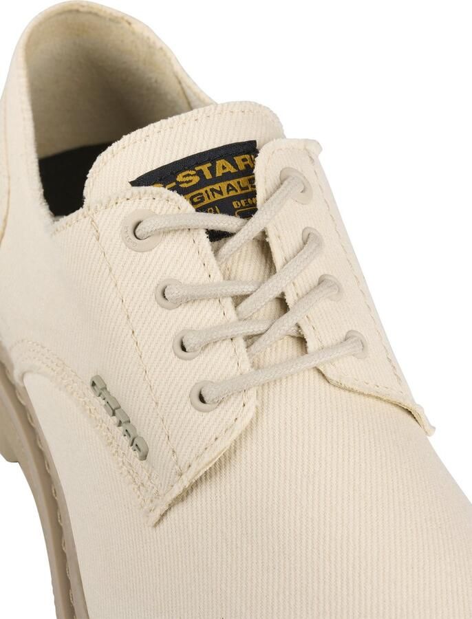 G-Star Stevige Canvas Veterschoen met Metalen Logo Beige Heren - Foto 4
