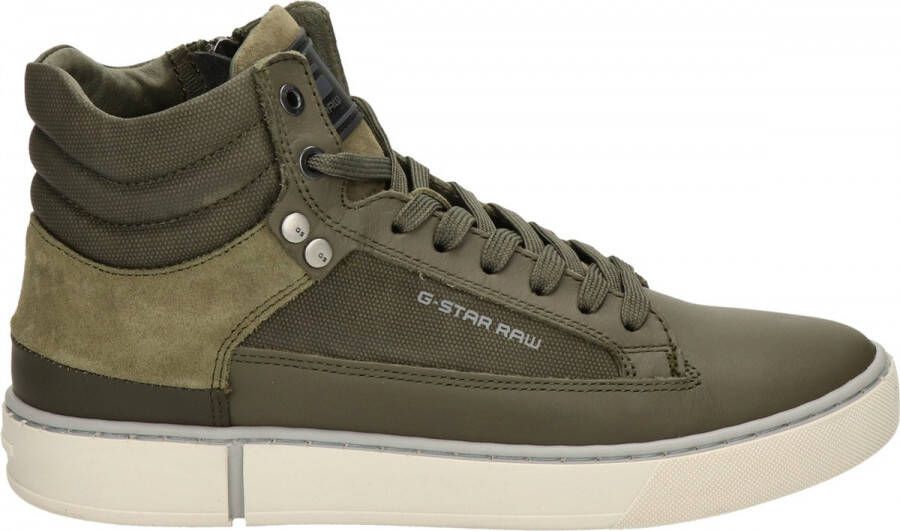 G-Star G Star Raw Ravond Mid Bsc Dnm M Hoge sneakers Leren Sneaker Heren Groen - Foto 3