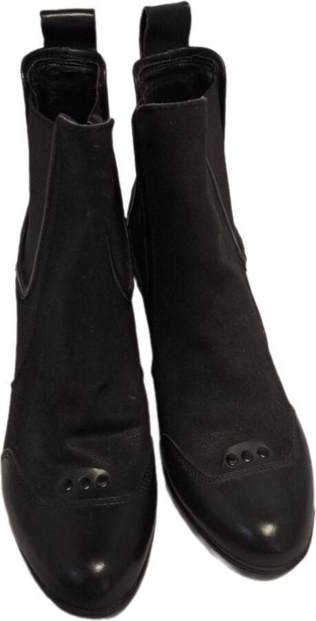 G-STAR GSTAR RAW-SHONA-ENKELBOOTS- HEEL-BLACK LEER - Foto 2