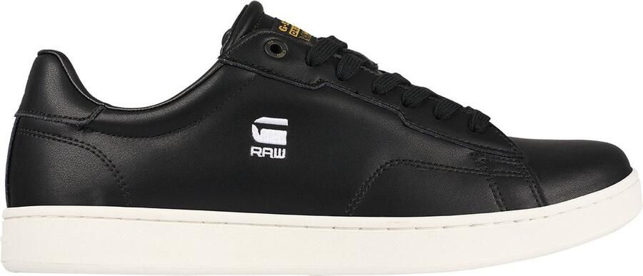 G-Star G STAR RAW Cadet Leather Heren Sneakers Sportschoenen Schoenen Zwart 2142 002509 BLK - Foto 11