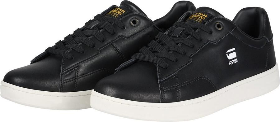 G-Star G STAR RAW Cadet Leather Heren Sneakers Sportschoenen Schoenen Zwart 2142 002509 BLK - Foto 10