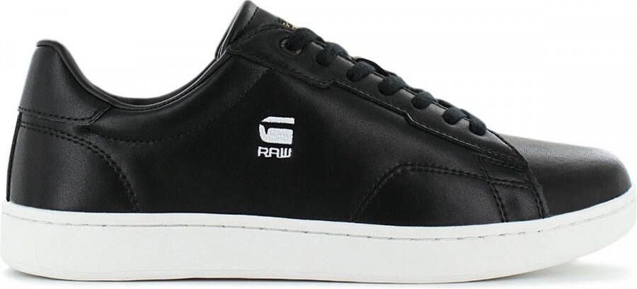 G-Star G STAR RAW Cadet Leather Heren Sneakers Sportschoenen Schoenen Zwart 2142 002509 BLK - Foto 2