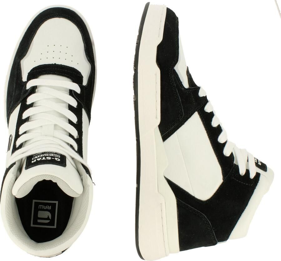 G-Star Raw ATTACC Mid Basic Heren Leren sneakers 2212 040711 WHT-ZWART - Foto 2