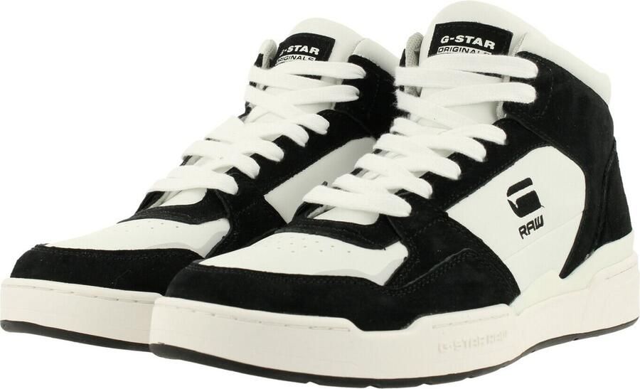G-Star Raw ATTACC Mid Basic Heren Leren sneakers 2212 040711 WHT-ZWART - Foto 5