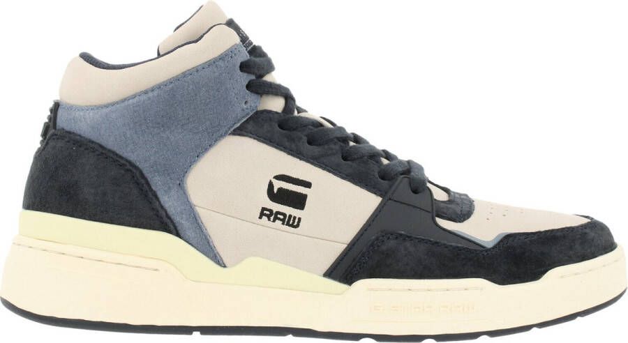 G-Star Raw ATTACC Mid Blocked Heren Leren sneakers 2242 040716 NVY-OFWHT