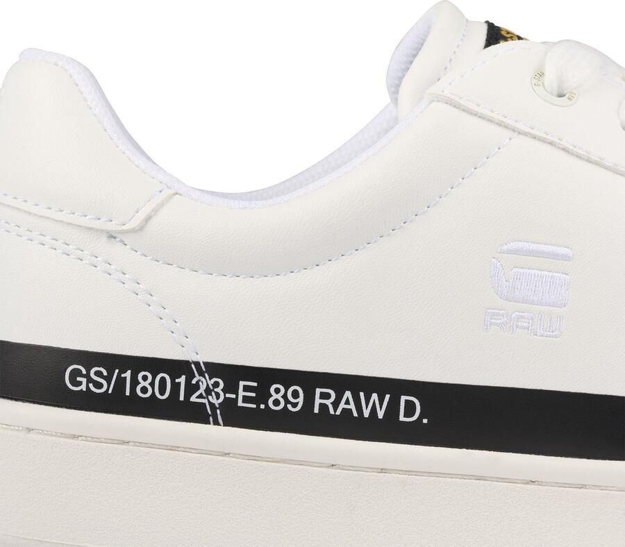 G-Star Klassieke laag uitgesneden sneaker met logo-details White Heren - Foto 4