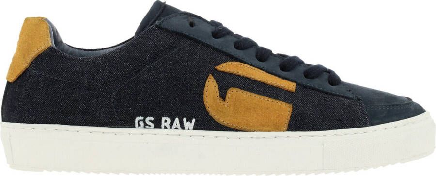 G-Star Denim Lage Sneaker met Contrasterend Logo Black Heren