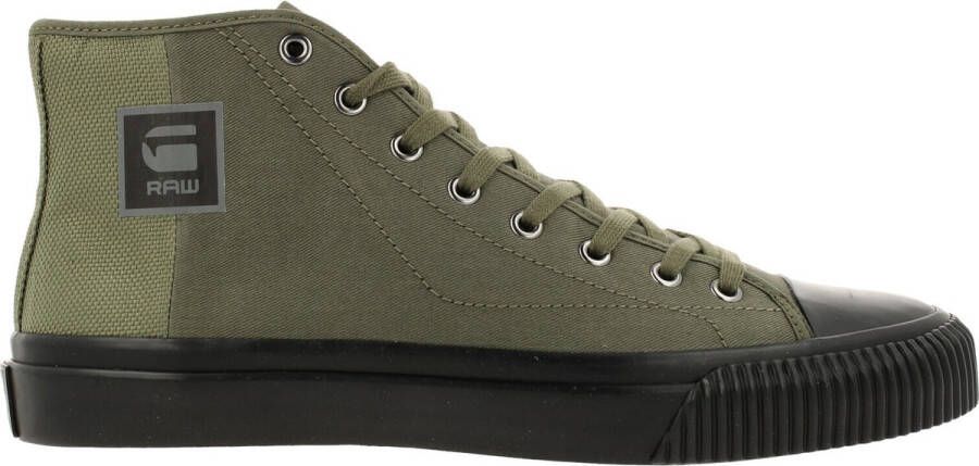 G-Star Canvas Sneaker met Rubberen Detail Groen Heren