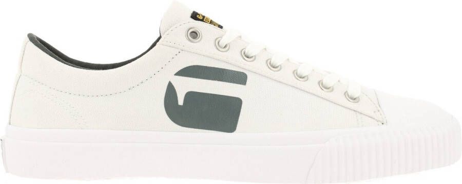 G-Star Canvas Sneaker Low met Rubberen Neuskap White Heren