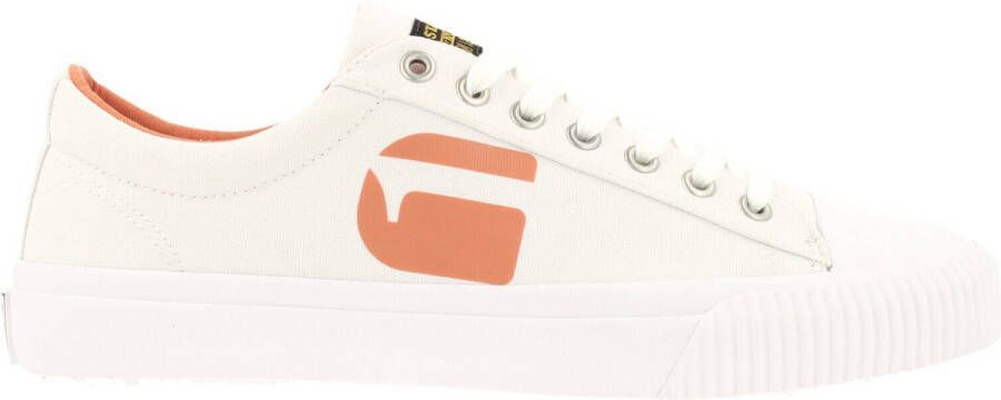 G-Star Raw MEEFIC Pop Heren Sneakers 2212 028503 WHT ORNG