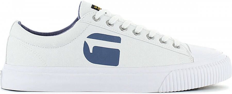 G-Star Canvas Sneaker Low met Rubberen Neuskap White Heren