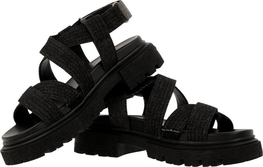 G-Star Chunky Denim Sandaal met Verstelbare Banden Black Dames - Foto 4