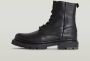 G-Star G Star Raw Kafey Hgh Lace Lea Veterboots Laarzen Met Veters Dames Zwart - Thumbnail 9