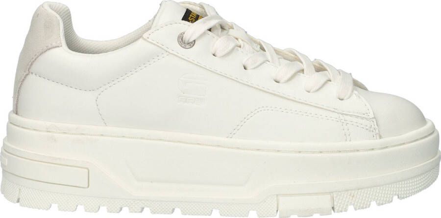 G-Star Modieuze PU Leren Sneaker met Rubberen Plateauzool White Dames - Foto 5