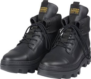 G-Star Raw NOXER High Fld Lea Dames Enkellaarsjes 2211 020810 ZWART
