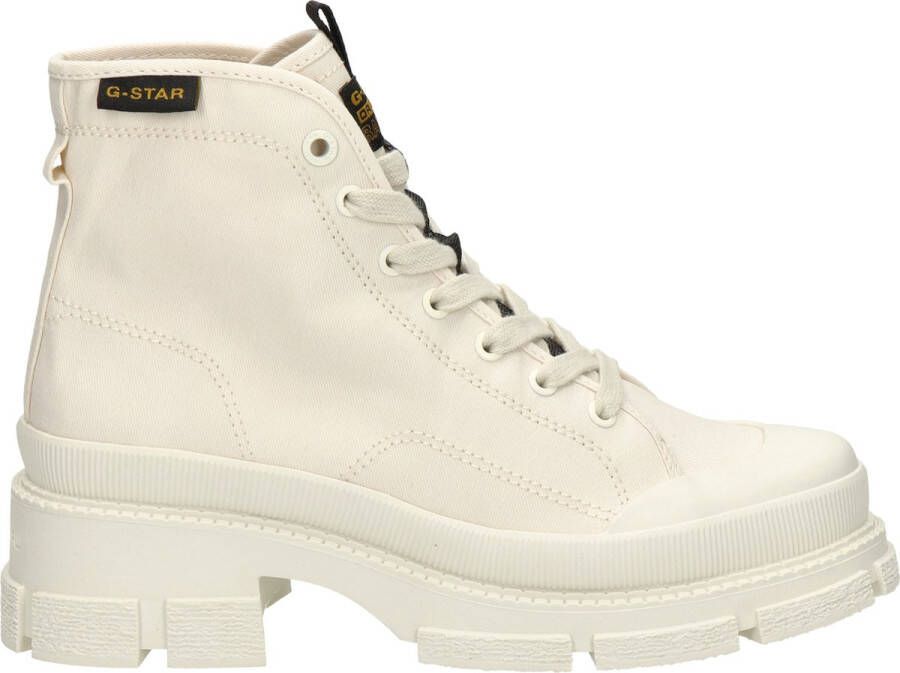 G-STAR Aefon II Mid CVS W Veterschoenen Hak gebroken wit