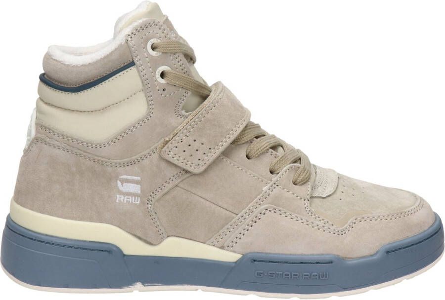 G-STAR Raw Attacc Mid Nub W Hoge sneakers Leren Sneaker Dames Beige