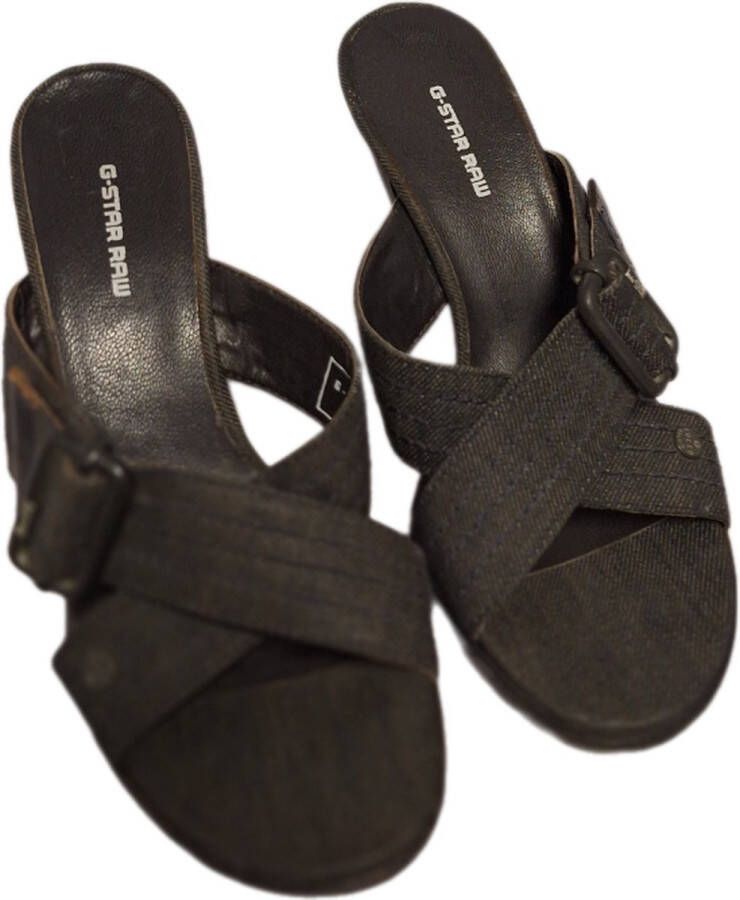 G-STAR RAW-BRIDGER-SANDAL-BLACK DENIM