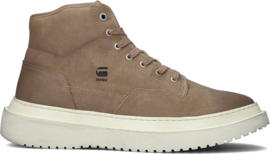 G-Star G Star Raw Dexter Mid Nub M Hoge sneakers Leren Sneaker Heren Taupe