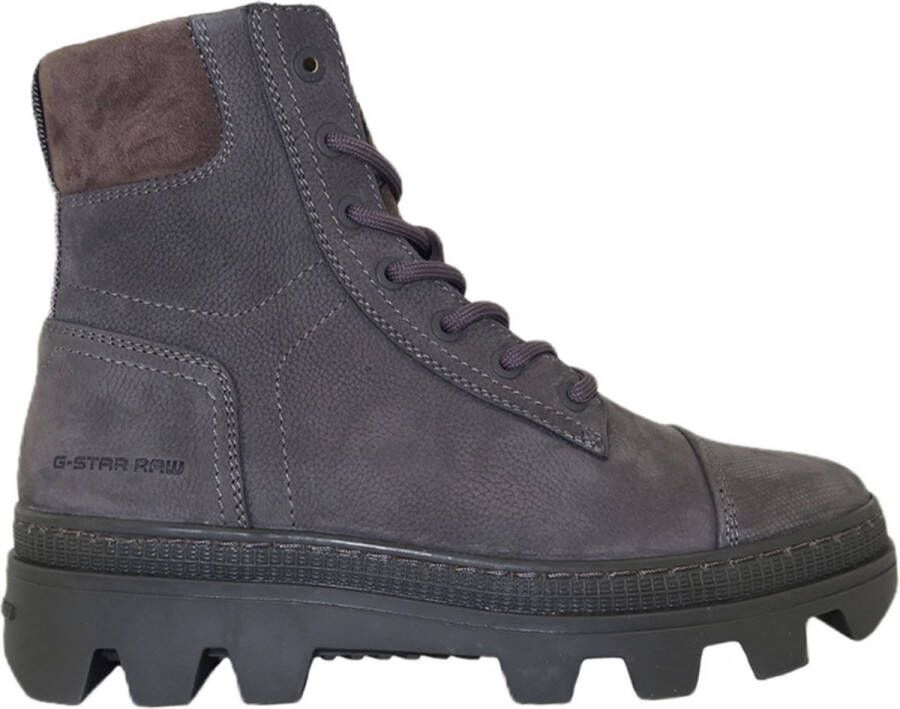 G-Star RAW Noxer Hgh Nub W Veterboots Laarzen Met Veters Dames Donkergrijs - Foto 3