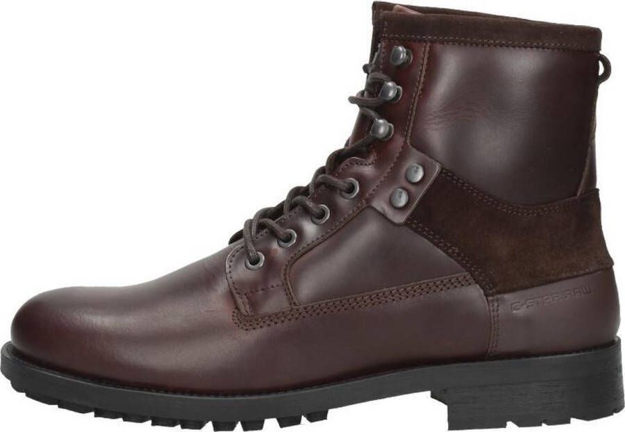 G-Star RAW G-Star Patton VI MID LEA M Veterschoenen Hoog donkerbruin