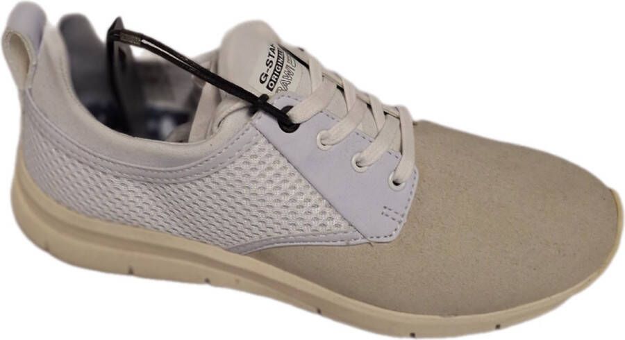 G-STAR GSTAR-RAW-AVER-LADYSNEAKER-SUEDE NYLON-WHITE