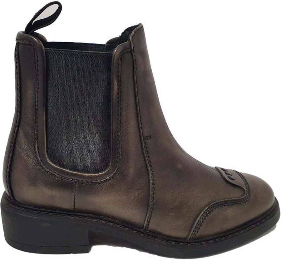 G-Star RAW Leather Womens Guardian Chelsea Boot Brusshable Metallic 6369-9241 Antracite