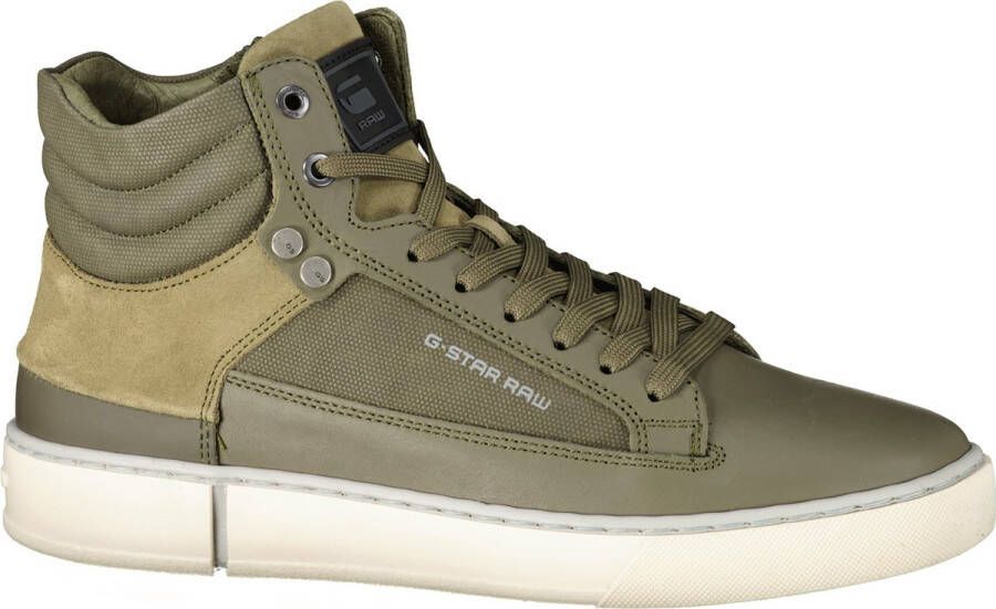 G-Star G Star Raw Ravond Mid Bsc Dnm M Hoge sneakers Leren Sneaker Heren Groen - Foto 4
