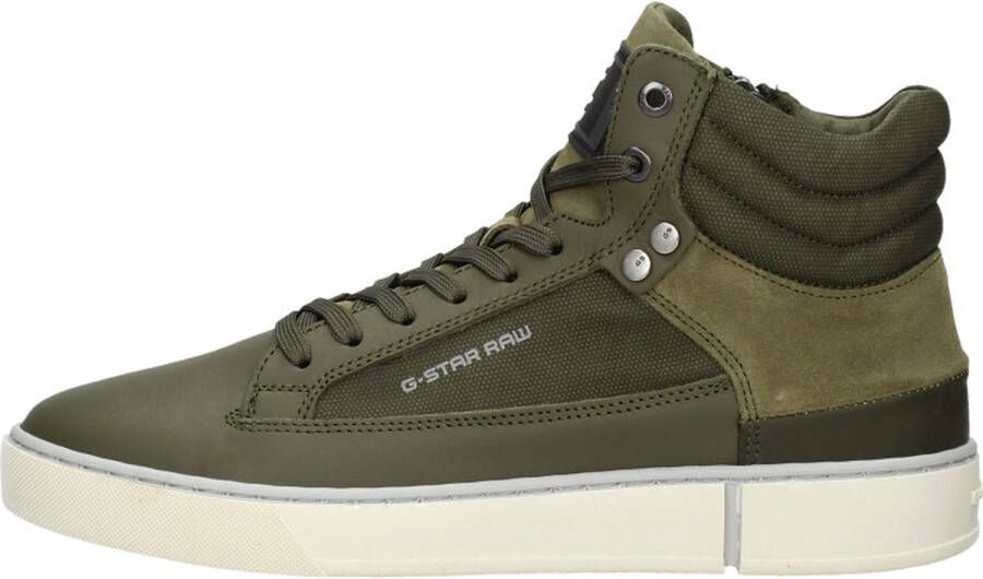 G-Star G Star Raw Ravond Mid Bsc Dnm M Hoge sneakers Leren Sneaker Heren Groen - Foto 4