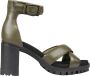 G-Star Trendy Leren Sandaal met Kruisband Groen Dames - Thumbnail 4