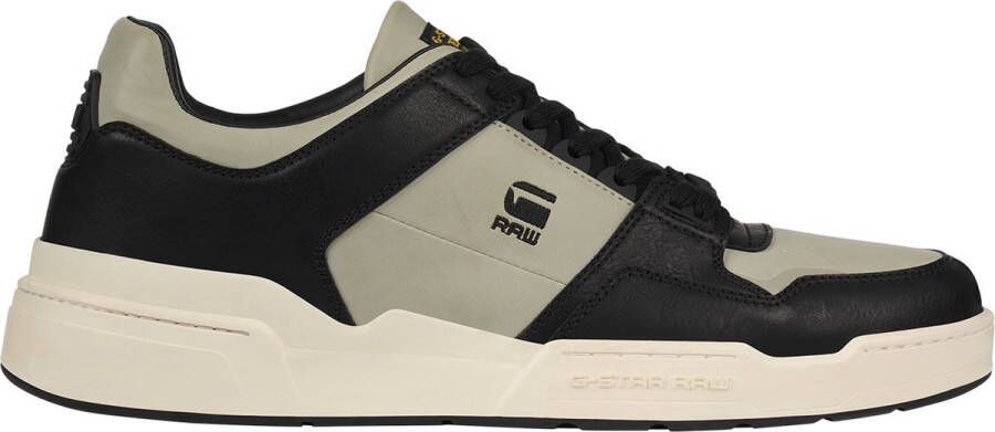 G-Star Zwarte Leren Lage Sneaker Multicolor Heren