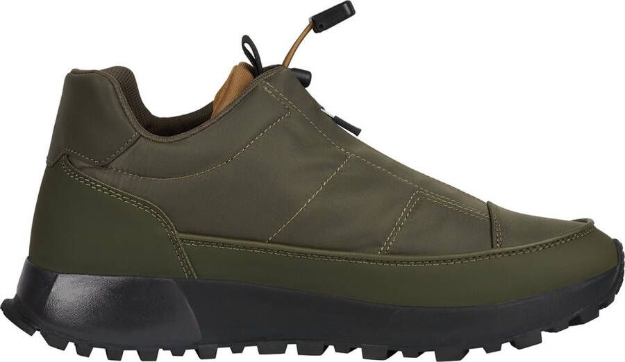 G-Star Lichtgewicht Nylon Sneaker met Rits en Elastische Veters Groen Heren