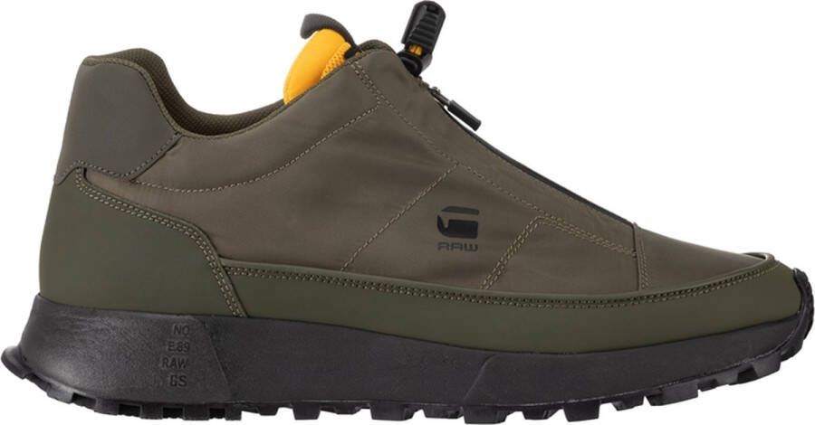 G-Star Lichtgewicht Nylon Sneaker met Rits en Elastische Veters Groen Heren