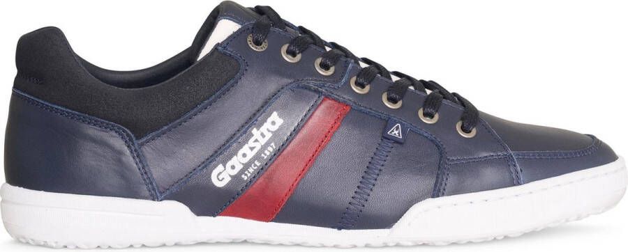 Gaastra Heren Sneakers Milan Navy Rood Blauw