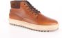 Gaastra Led Mid Oil M Hoge sneakers Leren Sneaker Heren Cognac - Thumbnail 6