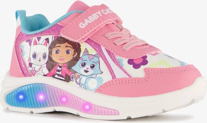 Gabby meisjes sneakers met lichtjes pastelroze