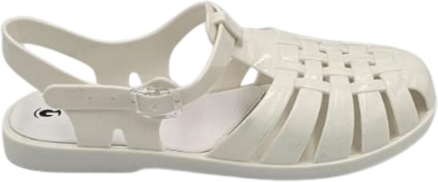 Gabi Berussa- Sandalet- Dames-Trendy Jelly Sandalen voor Dames Comfortabele Waterschoenen Gevlochten Design Gemaakt in Turkije wit