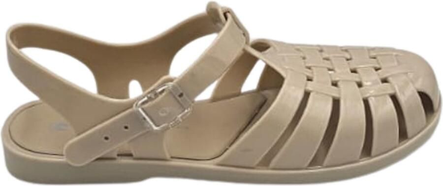 Gabi Berussa- Sandalet- Dames-Trendy Jelly Sandalen voor Dames Comfortabele Waterschoenen Gevlochten Design Gemaakt in Turkije Beige