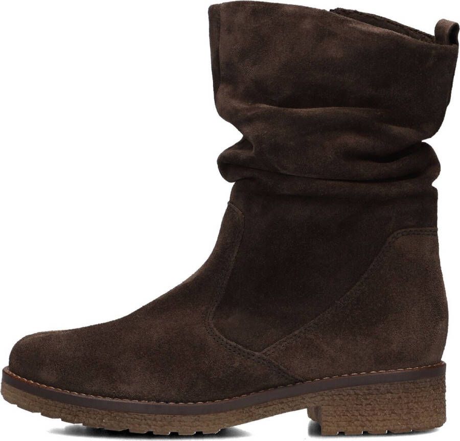 Gabor 013 Enkellaarsjes Enkelboots met rits Dames Bruin