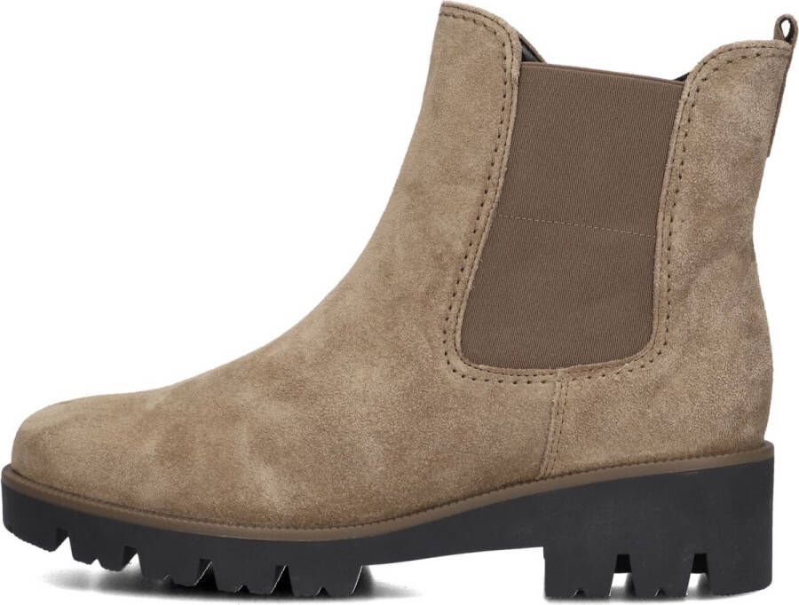 Gabor Taupe Suede Chelsea Laarzen Beige Dames