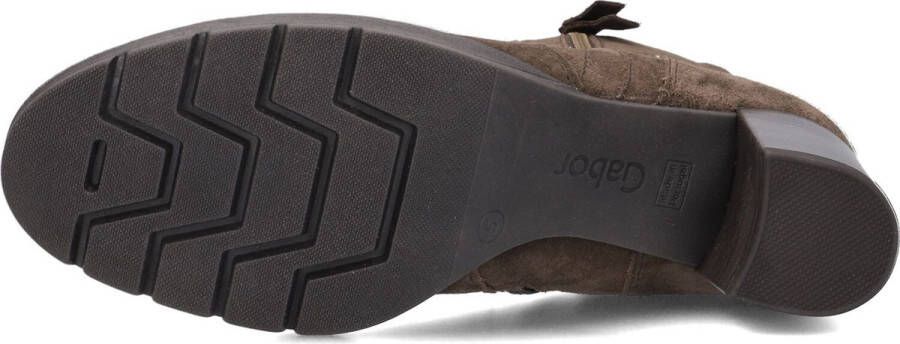 GABOR Enkellaarsjes Dames 073 Maat: 37 5 Materiaal: Suède Kleur: Bruin - Foto 3