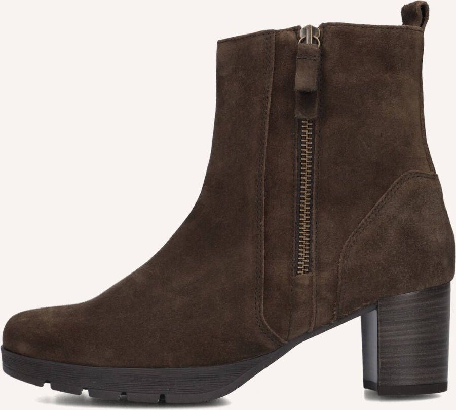 GABOR Enkellaarsjes Dames 073 Maat: 37 5 Materiaal: Suède Kleur: Bruin - Foto 2