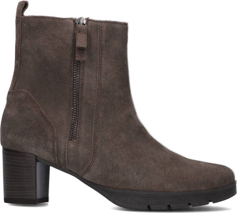 GABOR Enkellaarsjes Dames 073 Maat: 40 5 Materiaal: Suède Kleur: Taupe - Foto 2