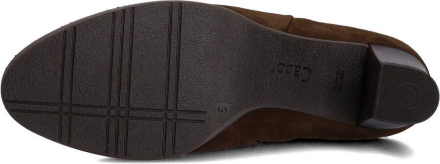 Gabor 083 Enkellaarsjes Enkelboots met rits Dames Bruin