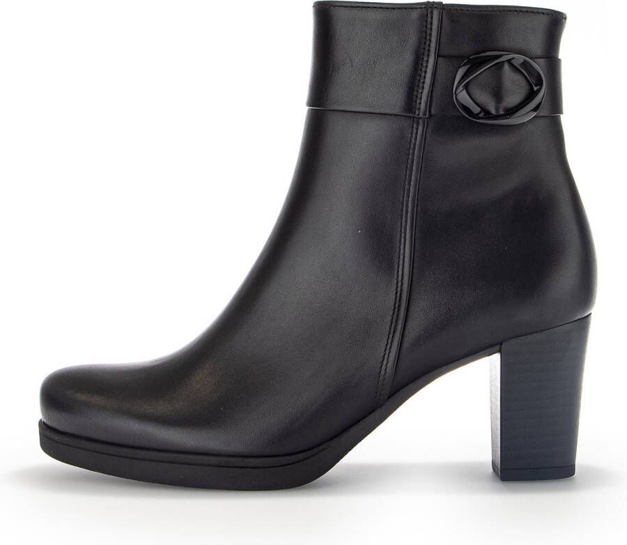 Gabor 083 Enkellaarsjes Enkelboots met rits Dames Zwart